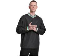 Urban Classics Herren Pullover Warm Up Pull Over, Blk/Multicolor, Größe: L