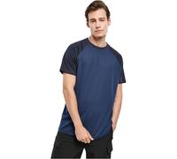 Urban Classics Herren Raglan Contrast Tee - Kurzarm T-Shirt aus Baumwolle mit farblich abgesetzten Ärmeln im sportlichen Raglan Stil für Freizeit & Streetwear,Darkblue/Midnightnavy,S