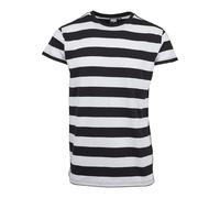 Urban Classics Block Stripe Tee in Gr. S in Schwarz