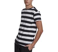 Urban Classics Block Stripe Tee in Gr. S in Schwarz