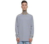 Urban Classics Herren Regular Stripe LS - Langarm T-Shirt im Regular Fit aus Baumwolle, gestreiftes Basic Oberteil mit Rundhalsausschnitt für Freizeit, Alltag & entspannte Looks