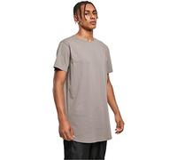 Urban Classics T-Shirt Shaped Long Tee für Herren – aus Baumwolle mit abgerundetem Saum – Asphalt L