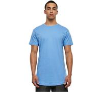 Urban Classics Herren Shaped Long Tee T-Shirt, Blau (horizonblue), XS