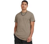 Urban Classics Herren Shaped Long Tee T-Shirt, Grün (army green), XS