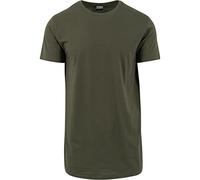 Urban Classics Herren Shaped Long Tee T-Shirt, Grün (olive), XS