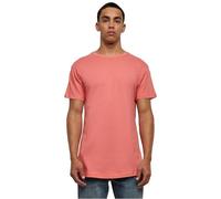 Urban Classics Herren Shaped Long Tee T-Shirt, Pink (coral), S
