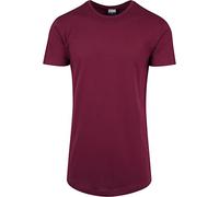 Urban Classics Herren Shaped Long Tee T-Shirt, Rot (port), M