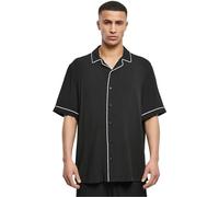 Urban Classics Kurzarmhemd Bowling-Shirt Schwarz XXL