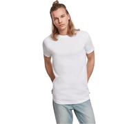 Urban Classics Herren Short Shaped Turn Up Tee T-Shirt, per Pack Weiß (White 00220), Medium (Herstellergröße: M)