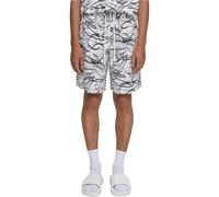 Urban Classics Herren Shorts AOP Viscose Resort Shorts, Männer Shorts mit Alloverprint, Regular Fit, erhältlich, Größen S-5XL