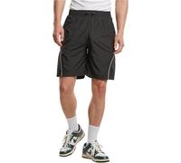 Urban Classics - Piped Panel Black - Shorts - Schwarz - M - Obermaterial: 100% Polyester; Futter: 100% Polyester,Synthetik Schwarz M