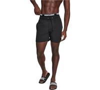 Urban Classics Two in One Swim Shorts Herren-Badeshort - schwarz weiß M
