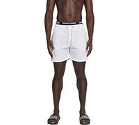 Urban Classics Herren Shorts Two in One Swim, Weiß Blk/Wht 00863, X-Large (Herstellergröße: XL)