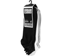 Urban Classics Herren No Show 5-Pack Socken, blk/wht/Gry, 43-46