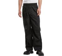 Stoffhose URBAN CLASSICS "Urban Classics Loose Fit Pants With Darts", Herren, Gr. S, US-Größen, schwarz, 80% Baumwolle (Bio), 18% Polyester (Recycelt), 2% Elasthan, unifarben, loose fit, Hosen Stoffho