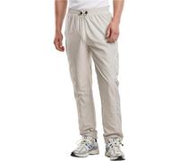 Jogginghose URBAN CLASSICS "Urban Classics Piped Panel Trackpants", Herren, Gr. XXL, US-Größen, cloud, 100% Polyester, gestreift, normal, Hosen Jogginghose (94982347-XXL) cloud