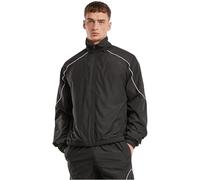 Urban Classics Trainingsjacke Piped Panel – paspelierte Einsätze, 100% Polyester, Schwarz M Herren