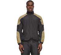 Urban Classics Herren Trainingsjacke Piped Track Jacket, Trainingsjacke für Männer, Regular Fit, Sportjacke, black, M