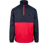 Urban Classics Herren Stand Up Collar Pull Over Jacket Jacke,per pack Mehrfarbig (navy/fire red 01227),XX-Large (Herstellergröße:XXL)
