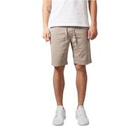 Stoffhose URBAN CLASSICS "Urban Classics Herren Stretch Twill Joggshorts", Herren, Gr. XL, US-Größen, sand, 98% Baumwolle, 2% Elasthan, unifarben, normal, Hosen Stoffhose (87182760-XL) sand
