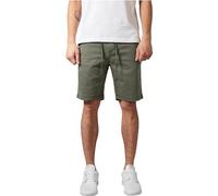 Urban Classics Herren Stretch Twill Joggshorts Shorts, olive, XXL