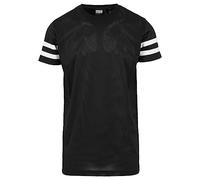 Urban Classics Herren Stripe Mesh Tee T-Shirt, Mehrfarbig (blk/wht 50), M