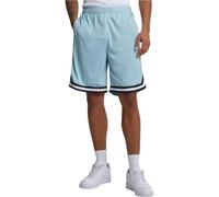 Urban Classics Herren Shorts Stripes Mesh Shorts, lässige Mesh Shorts für Männer, Straight leg, oceanblue/black/white, M