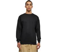 Rundhalspullover URBAN CLASSICS "Urban Classics Herren Sweat Crewneck", Herren, Gr. 5XL, schwarz, 63% Baumwolle, 37% Polyester, unifarben, oversize, Rundhals, Pullover Rundhalspullover (16692809-5XL)
