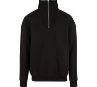 Urban Classics Herren Sweater Cut & Sew Troyer, lässiger Männer Pullover mit hohem Kragen und Halb-Reißverschluss, Größen S - 5XL