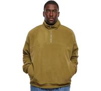 Urban Classics Herren Sweatshirt Basic Polar Fleece Troyer tiniolive S