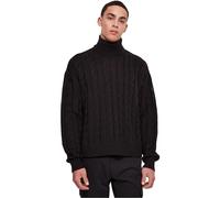Urban Classics Boxy Roll Neck Sweater in Gr. S in Schwarz