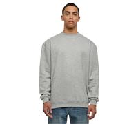 Urban Classics Herren Sweatshirt Crewneck Fleece-Sweatshirt, lässiges Sweatshirt für Männer, Loose Fit, , grey, M