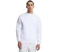 Urban Classics Herren Sweatshirt Crewneck Fleece-Sweatshirt, lässiges Sweatshirt für Männer, Loose Fit, , white, XL