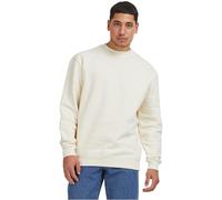Urban Classics Herren Sweatshirt Crewneck Fleece-Sweatshirt Loose Fit whitesand 5XL