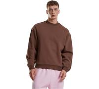 weiches Urban Classics Herren Sweatshirt mit Rippbündchen 330 g/m² mit Baumwoll-Sweater Braun XL