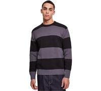 Urban Classics Heavy Oversized Striped Sweatshirt in Gr. L in Grau