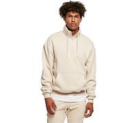 Urban Classics Herren Sweatshirt Organic Drawstring Troyer, Farbe softseagrass, Größe XS