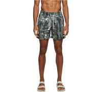 Urban Classics Herren Swim Shorts - Schnelltrocknende Badehose mit Innenslip und Taschen für Strand Pool Urlaub und sportliche Aktivitäten,White Dot Camo AOP,5XL