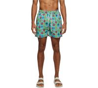 Urban Classics Herren Pattern Swim Shorts Badehose, Calavera AOP, L