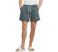 Badeshorts URBAN CLASSICS "Urban Classics Herren Pattern Swim Shorts", Herren, Gr. S, US-Größen, schwarzgrünseahorse, 100% Polyester, Badehosen Badeshorts (71869925-S) schwarzgrünseahorse