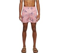 Urban Classics Herren Badeshorts Yacht AOP – schnelltrocknend, Innenslip & Taschen – Lachs 6XL