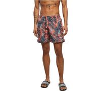 Urban Classics Pattern Swim Shorts in Gr. XS in Rot