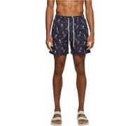 Urban Classics Herren Swim Shorts - Schnelltrocknende Badehose mit Innenslip und Taschen für Strand Pool Urlaub und sportliche Aktivitäten,Surf AOP,4XL