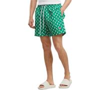 Urban Classics Herren Swim Shorts - Schnelltrocknende Badehose mit Innenslip und Taschen für Strand Pool Urlaub und sportliche Aktivitäten,Brightgreenseahorse,4XL