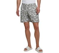 Urban Classics Herren Swim Shorts - Schnelltrocknende Badehose mit Innenslip und Taschen für Strand Pool Urlaub und sportliche Aktivitäten,Paleolive/White,L