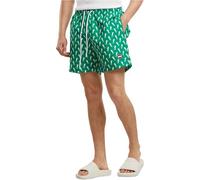 Urban Classics Badeshorts Pattern – schnelltrocknend, Innenslip & Taschen – 4XL brightgrünseahorse