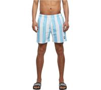 Urban Classics Badeshorts Pattern – schnelltrocknend mit Innenslip & Taschen – Weiß 4XL