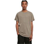 Build Your Brand Rundhals-T-Shirt BY190 – Säurewaschung, Regular Fit, Baumwolle – Dark Khaki 3XL