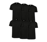 Urban Classics Basic Tee 6-Pack in Gr. L in Schwarz
