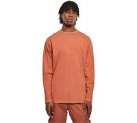 T-Shirt URBAN CLASSICS "Urban Classics Herren Heavy Oversized Garment Dye Longsleeve" Gr. 3XL, orange (terracotta) Herren Shirts (65075025-XXXL) terracotta